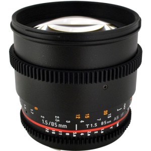 Rokinon 85mm T1.5 Cine Lens para Canon EF, a parir de Julio $500 pesos de renta por dia